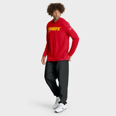 Kansas City Chiefs Nike Sideline Pure Fury Performance Long Sleeve Hoodie T-Shirt