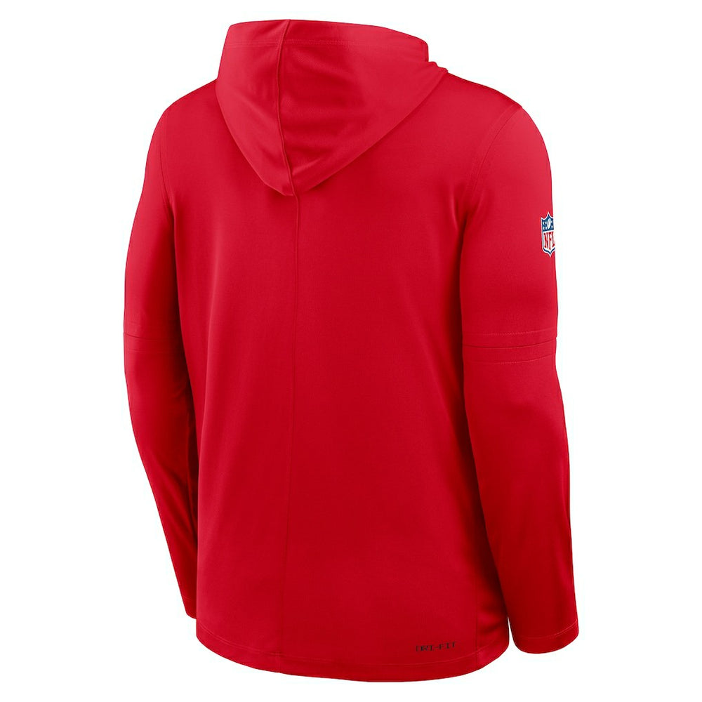 Kansas City Chiefs Nike Sideline Pure Fury Performance Long Sleeve Hoodie T-Shirt