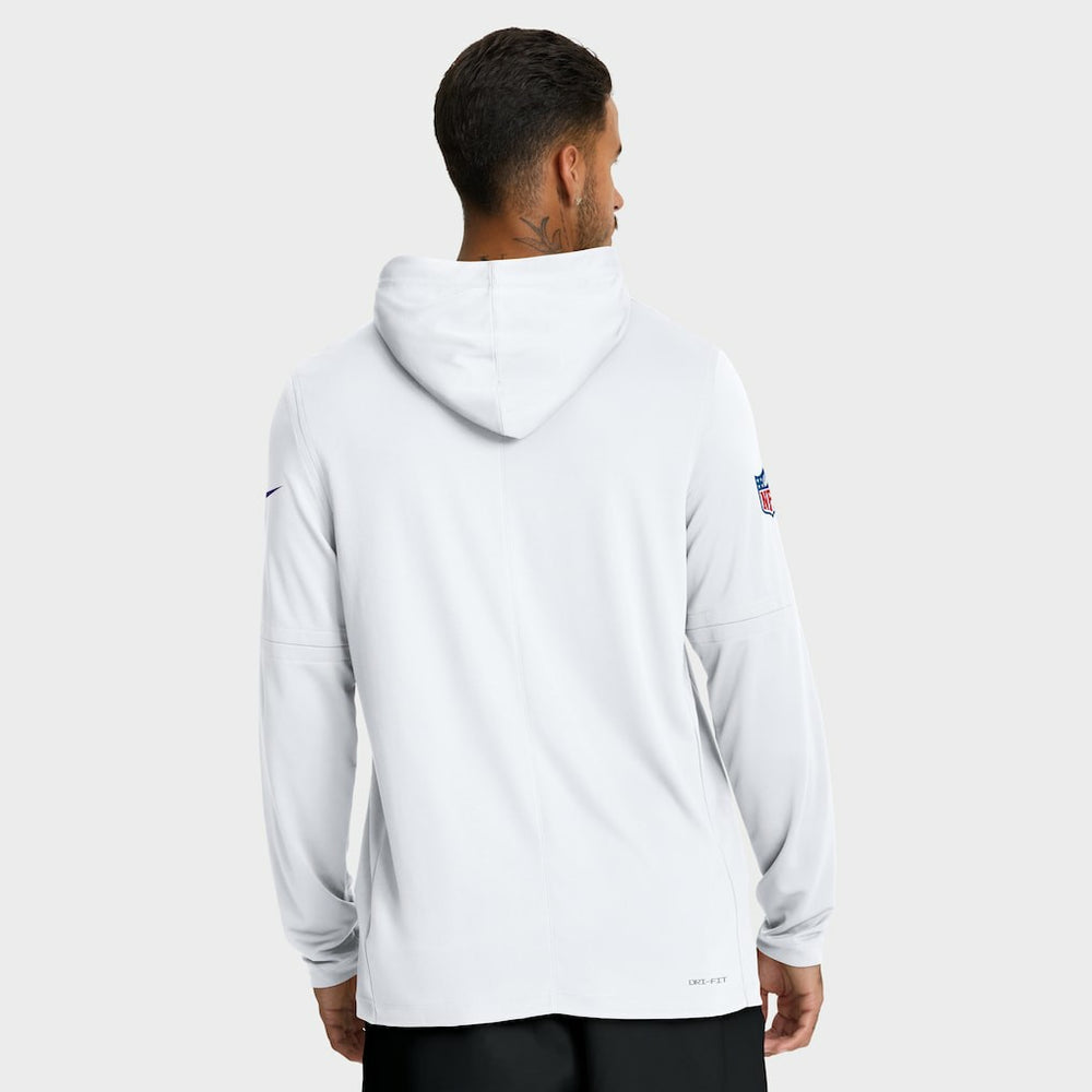 Minnesota Vikings Nike Sideline Pure Fury Performance Long Sleeve Hoodie T-Shirt