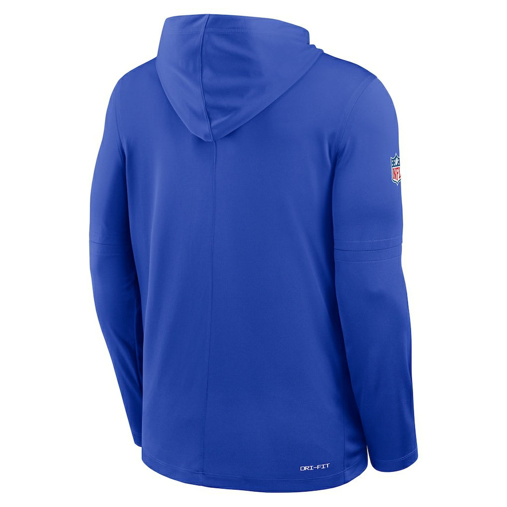 Los Angeles Rams Nike Sideline Pure Fury Performance Long Sleeve Hoodie T-Shirt