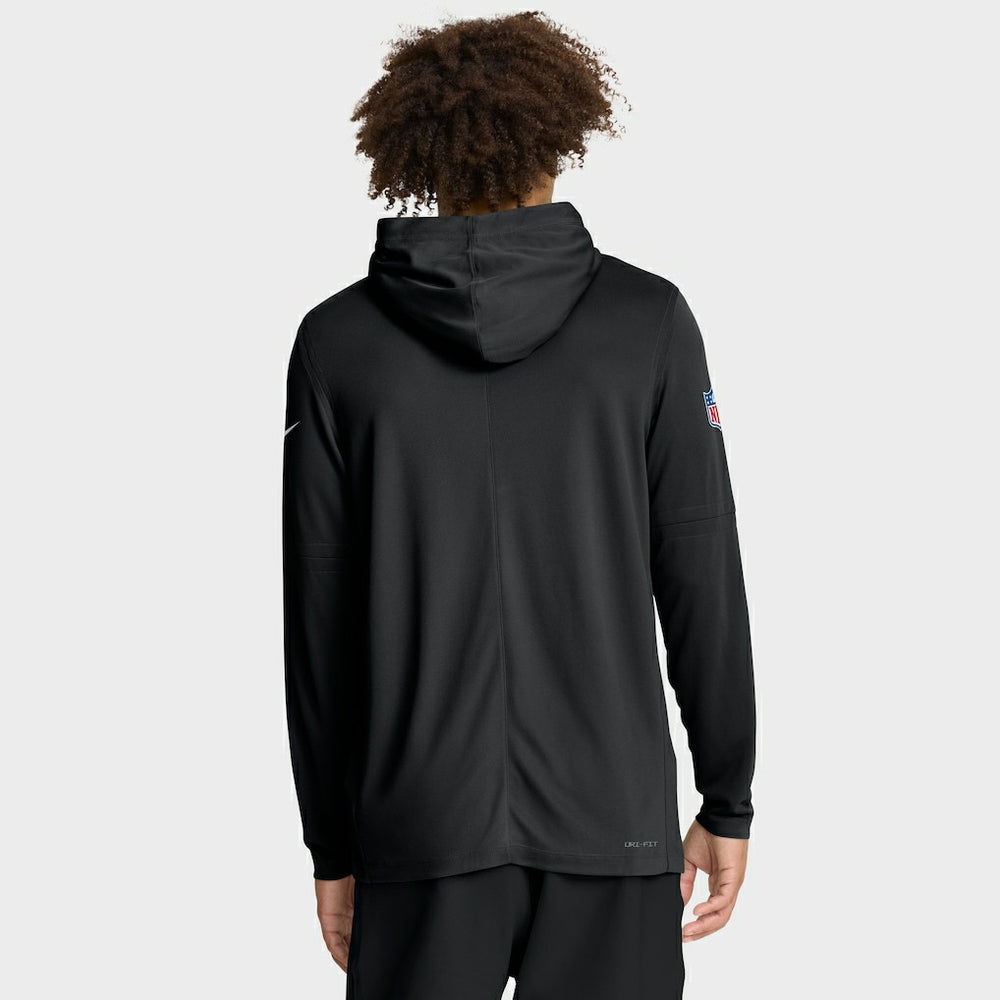 New Orleans Saints Nike Sideline Pure Fury Performance Long Sleeve Hoodie T-Shirt