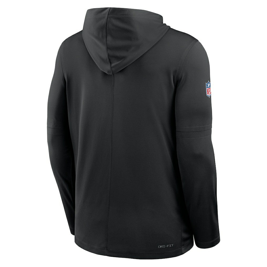 New Orleans Saints Nike Sideline Pure Fury Performance Long Sleeve Hoodie T-Shirt