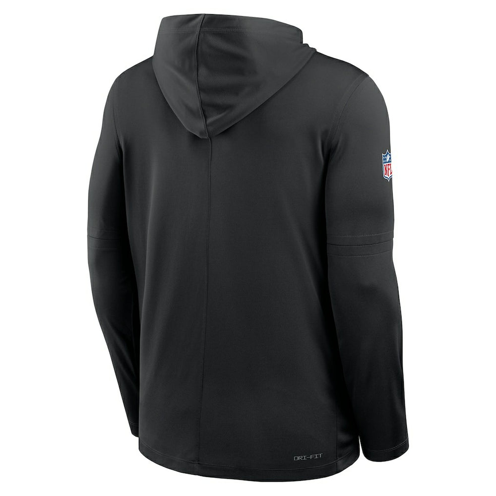 New Orleans Saints Nike Sideline Pure Fury Performance Long Sleeve Hoodie T-Shirt