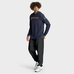 Denver Broncos Nike Sideline Pure Fury Performance Long Sleeve Hoodie T-Shirt
