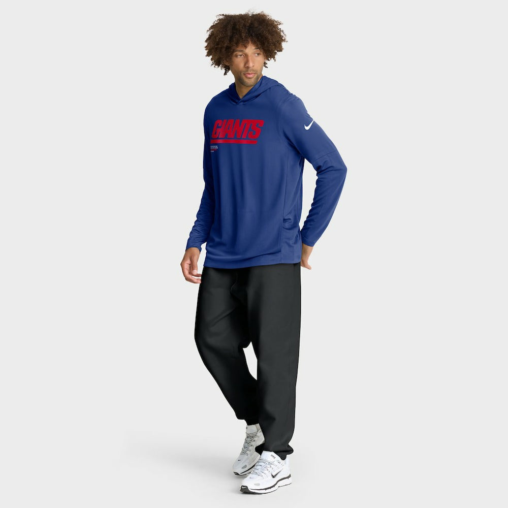 New York Giants Nike Sideline Pure Fury Performance Long Sleeve Hoodie T-Shirt