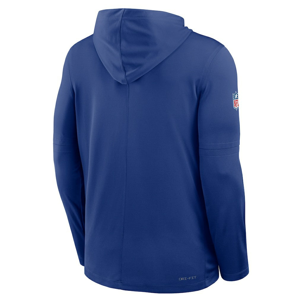 New York Giants Nike Sideline Pure Fury Performance Long Sleeve Hoodie T-Shirt