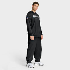 Philadelphia Eagles Nike Sideline Pure Fury Performance Long Sleeve Hoodie T-Shirt