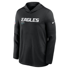Philadelphia Eagles Nike Sideline Pure Fury Performance Long Sleeve Hoodie T-Shirt
