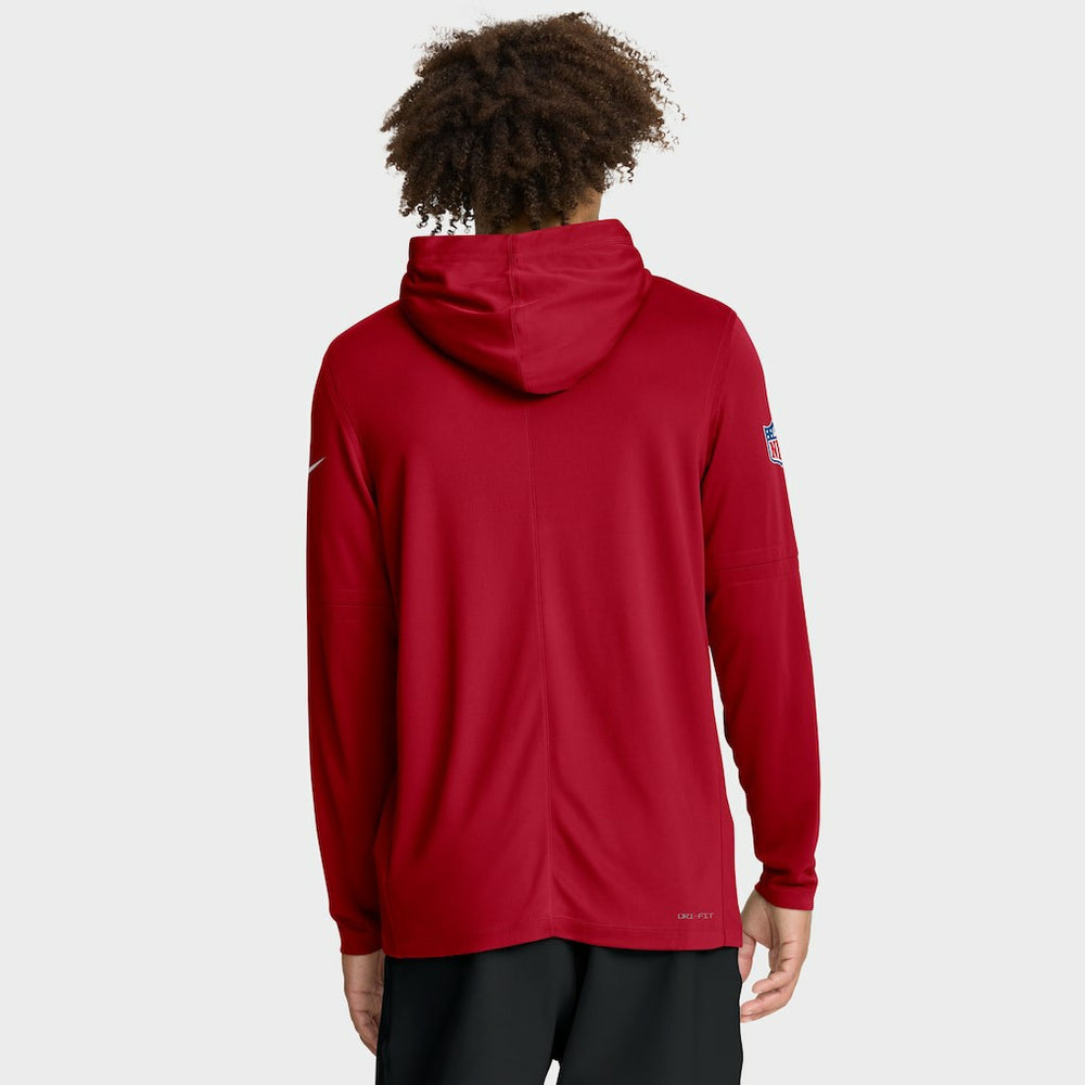 Tampa Bay Buccaneers Nike Sideline Pure Fury Performance Long Sleeve Hoodie T-Shirt