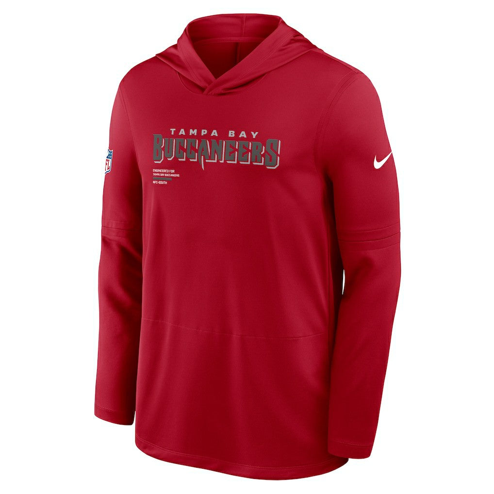 Tampa Bay Buccaneers Nike Sideline Pure Fury Performance Long Sleeve Hoodie T-Shirt