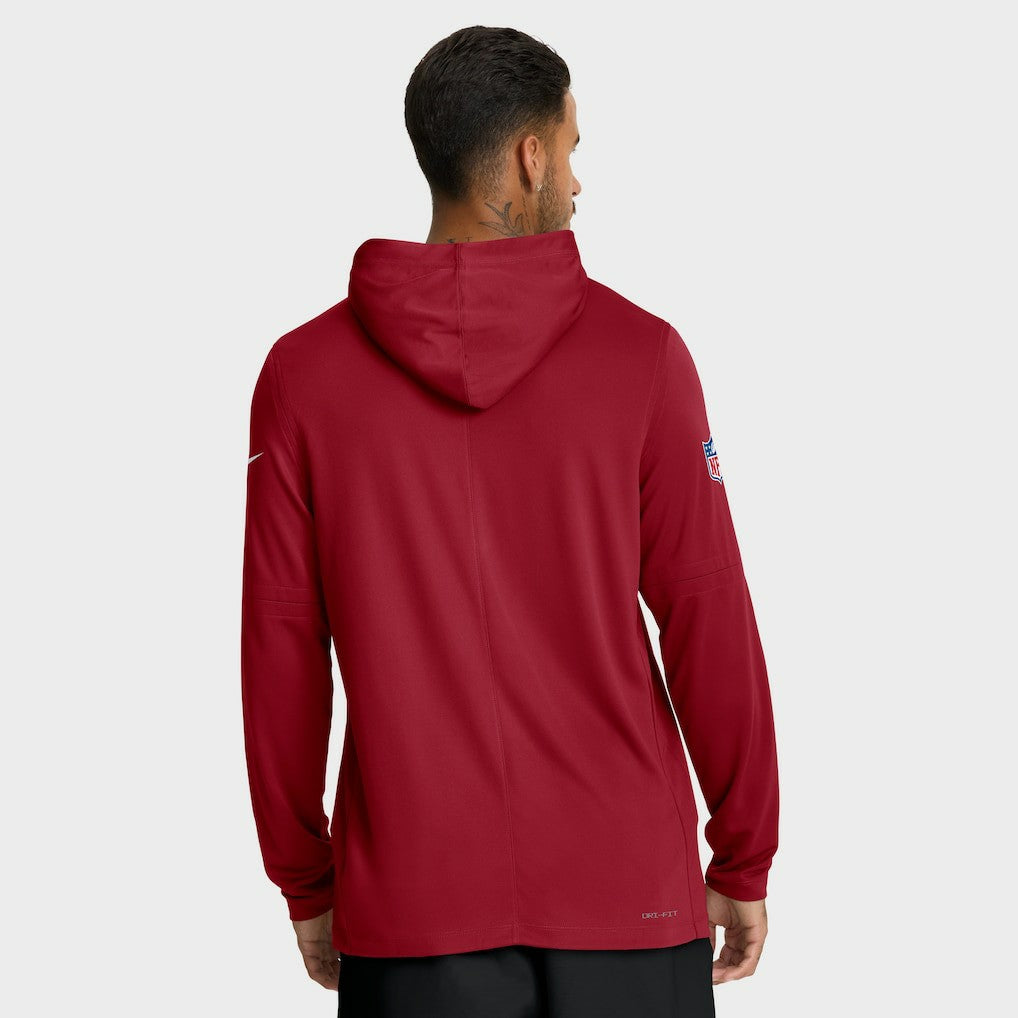 Arizona Cardinals Nike Sideline Pure Fury Performance Long Sleeve Hoodie T-Shirt