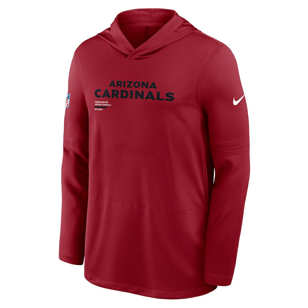 Arizona Cardinals Nike Sideline Pure Fury Performance Long Sleeve Hoodie T-Shirt
