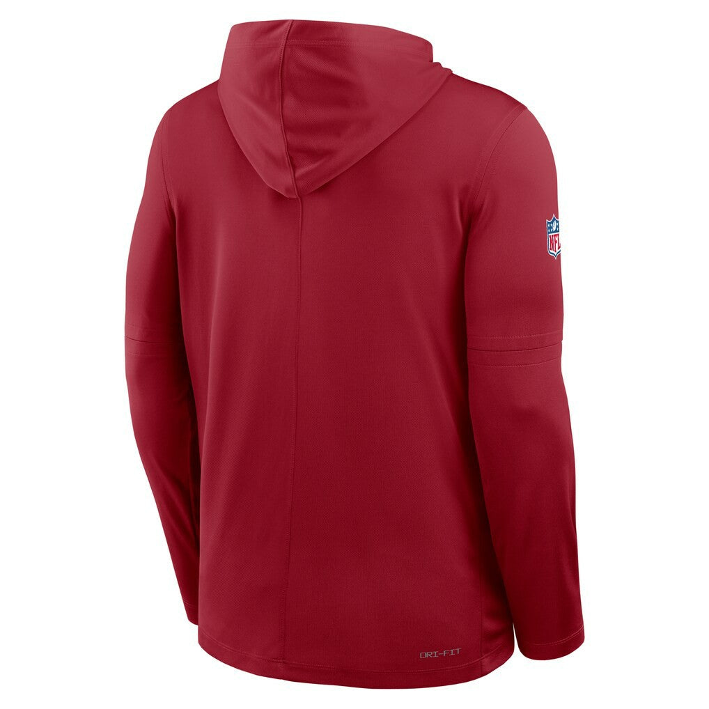 Arizona Cardinals Nike Sideline Pure Fury Performance Long Sleeve Hoodie T-Shirt