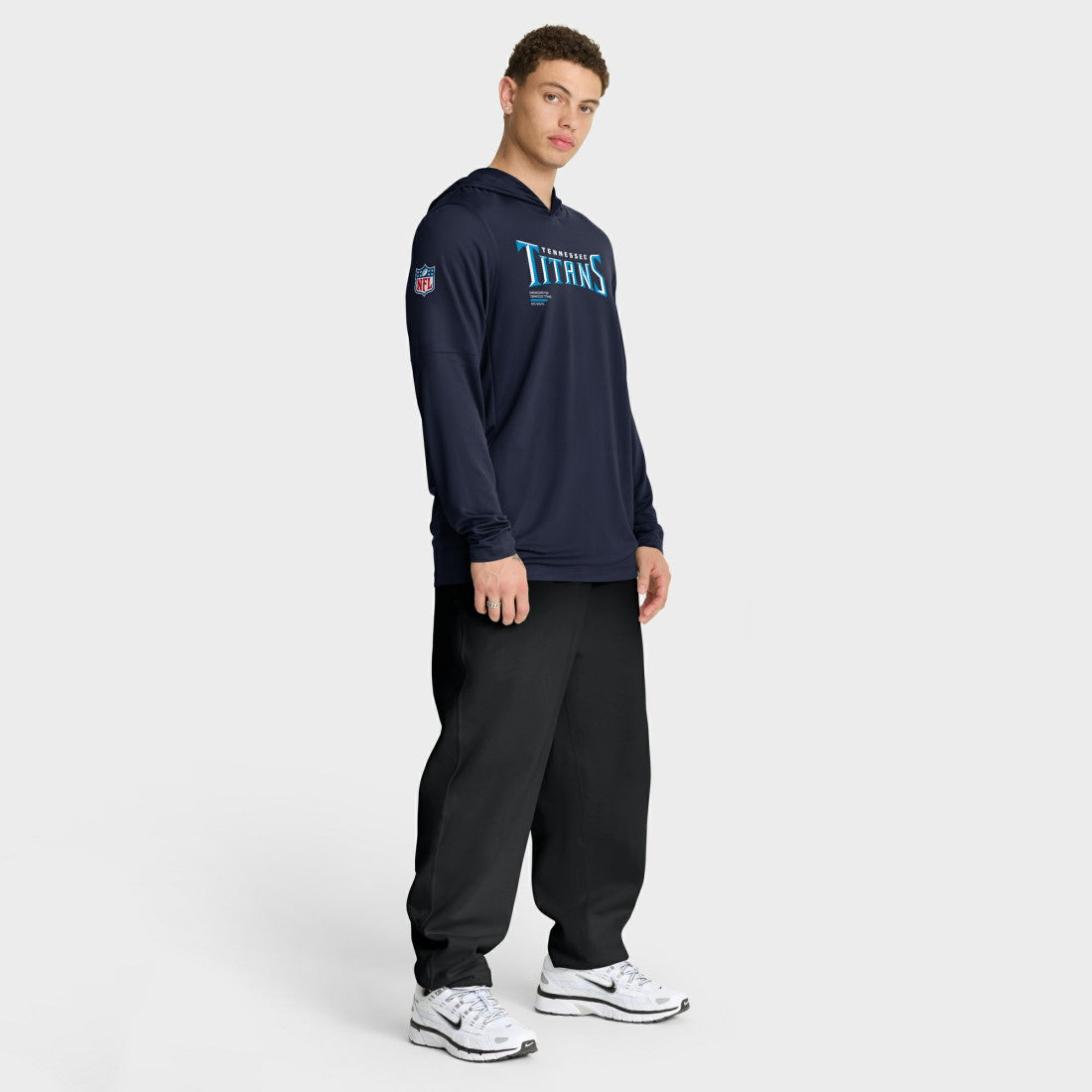 Tennessee Titans Nike Sideline Pure Fury Performance Long Sleeve Hoodie T-Shirt