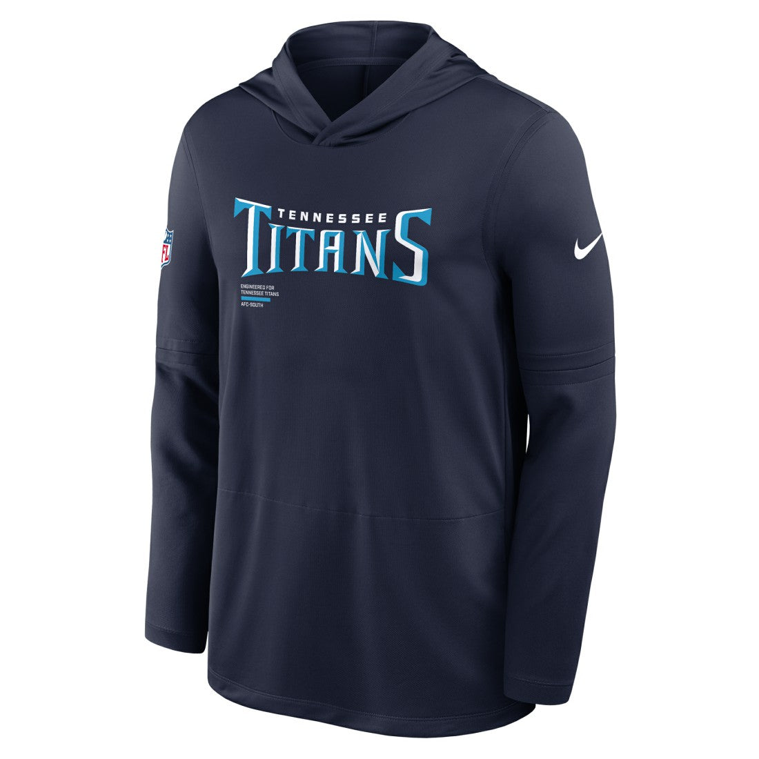 Tennessee Titans Nike Sideline Pure Fury Performance Long Sleeve Hoodie T-Shirt