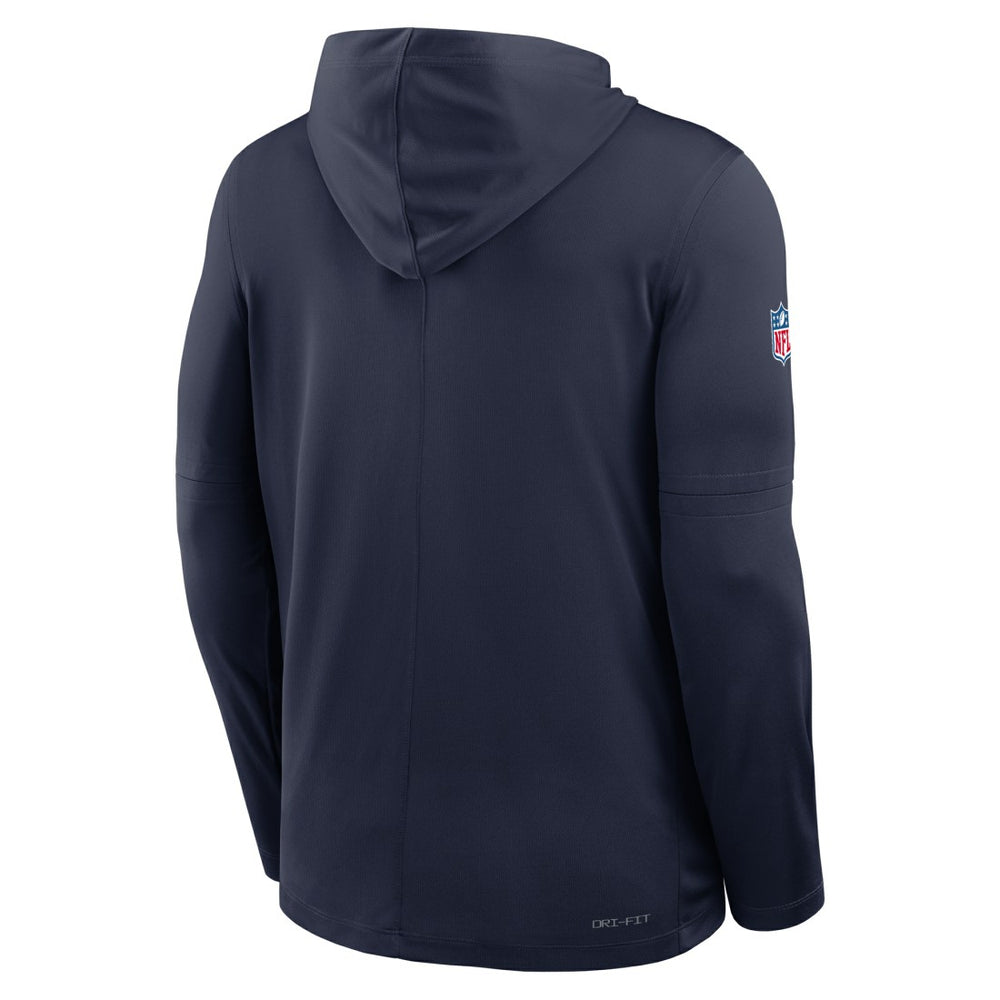 Tennessee Titans Nike Sideline Pure Fury Performance Long Sleeve Hoodie T-Shirt