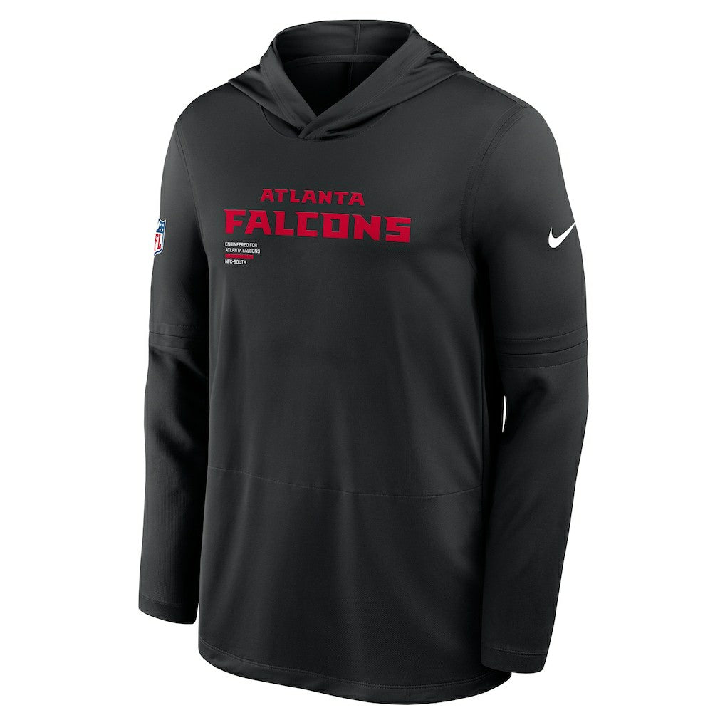 Atlanta Falcons Nike Sideline Pure Fury Performance Long Sleeve Hoodie T-Shirt