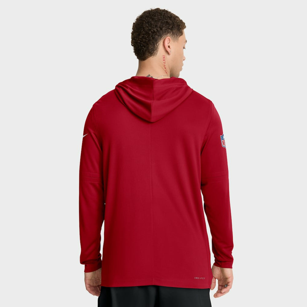 San Francisco 49ers Nike Sideline Pure Fury Performance Long Sleeve Hoodie T-Shirt