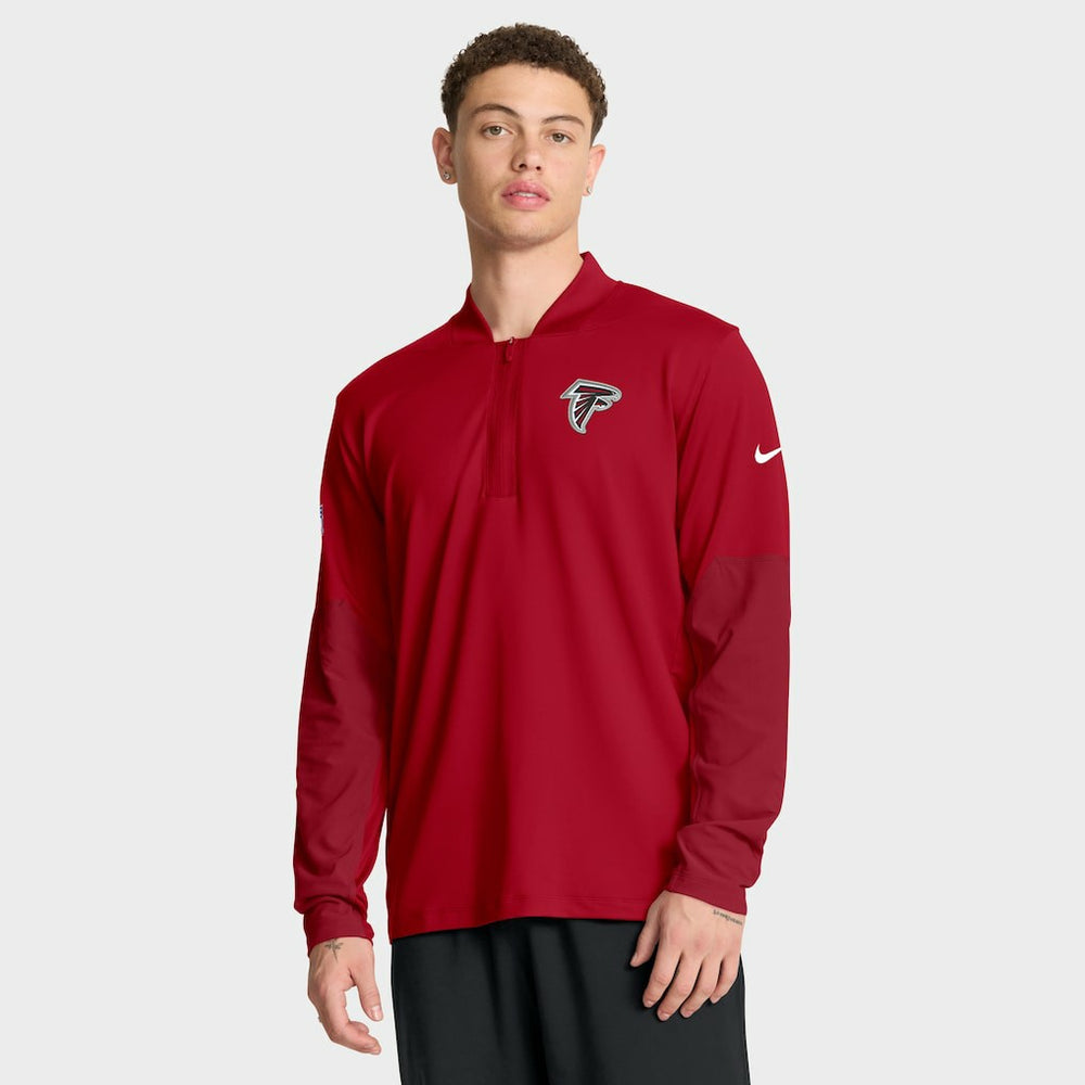 Atlanta Falcons Nike Sideline Dri-FIT Half-Zip Pullover