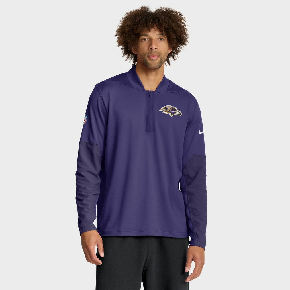 Baltimore Ravens Nike Sideline Dri-FIT Half-Zip Pullover