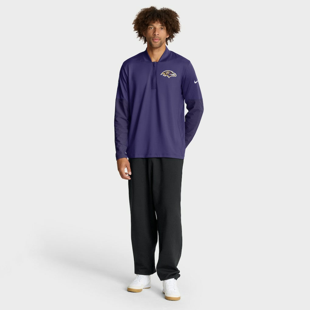 Baltimore Ravens Nike Sideline Dri-FIT Half-Zip Pullover