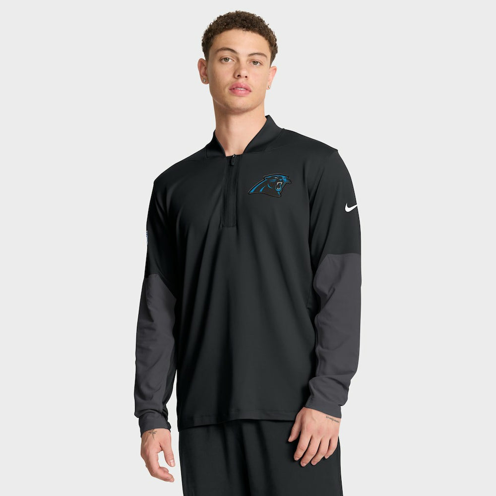 Carolina Panthers Nike Sideline Dri-FIT Half-Zip Pullover