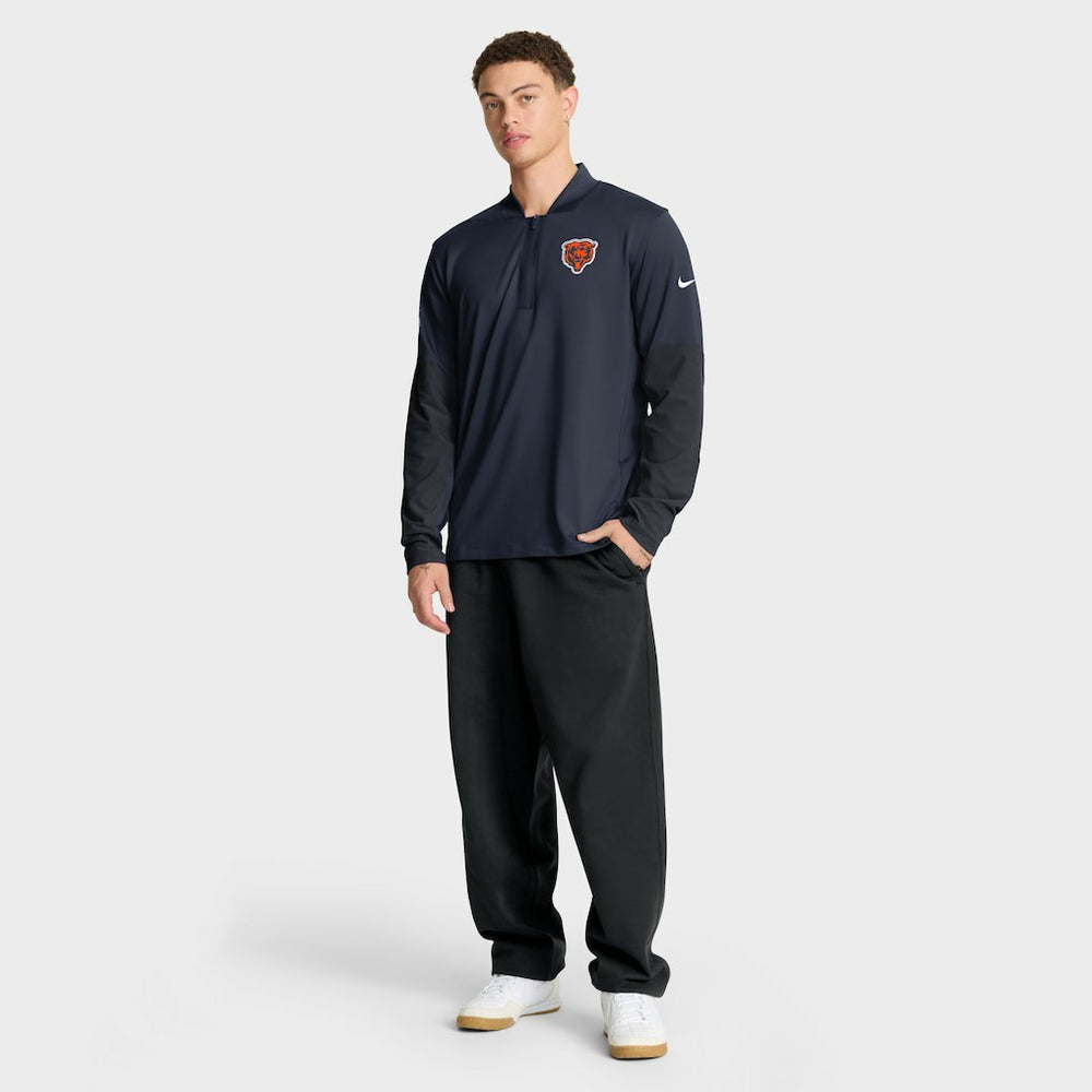 Chicago Bears Nike Sideline Dri-FIT Half-Zip Pullover