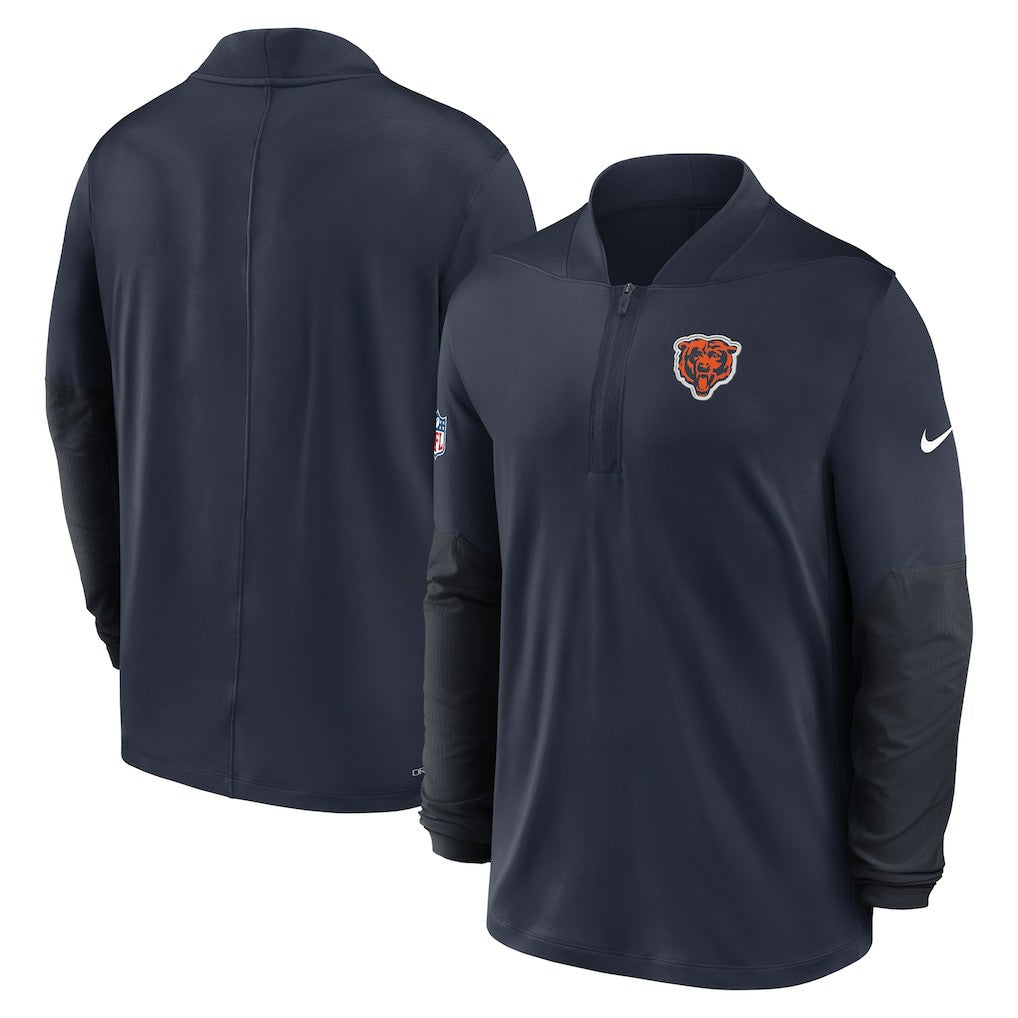 Chicago Bears Nike Sideline Dri-FIT Half-Zip Pullover