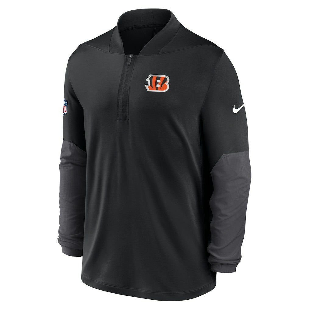 Cincinnati Bengals Nike Sideline Dri-FIT Half-Zip Pullover