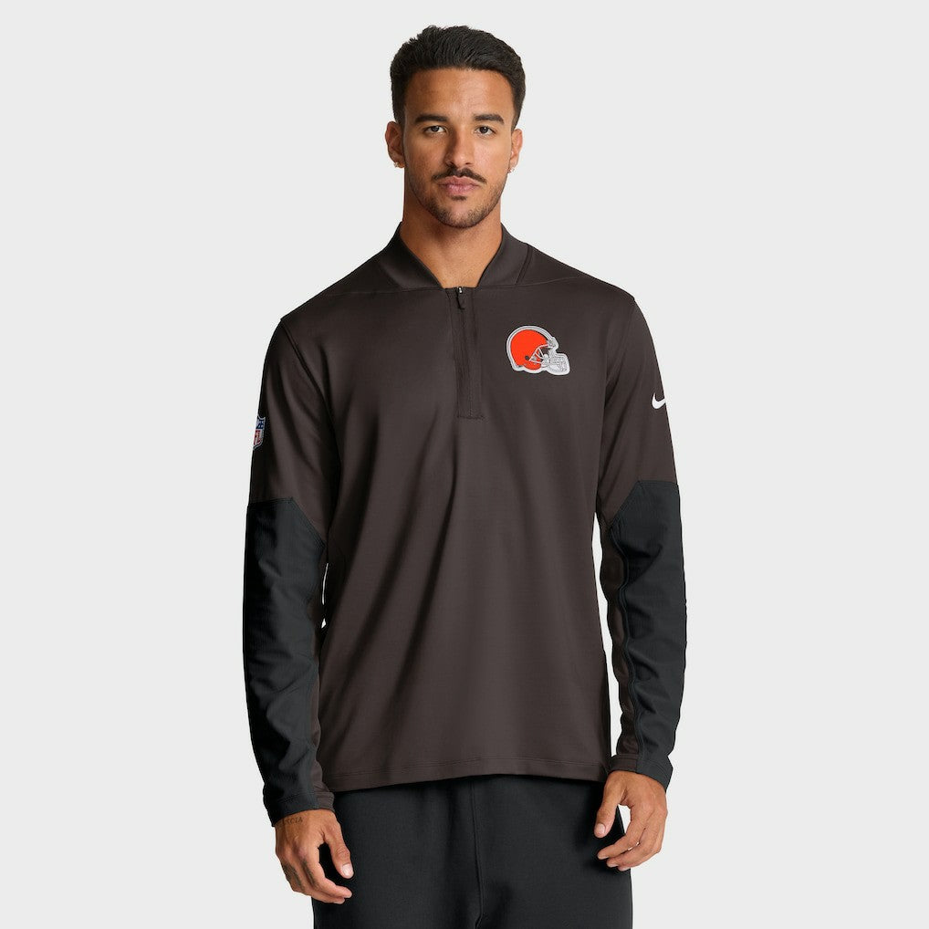 Cleveland Browns Nike Sideline Dri-FIT Half-Zip Pullover