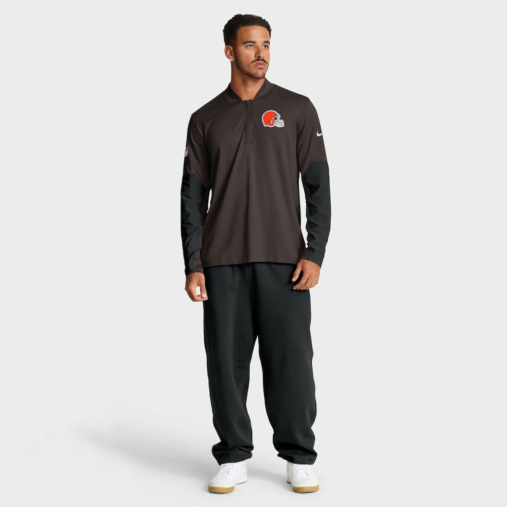 Cleveland Browns Nike Sideline Dri-FIT Half-Zip Pullover