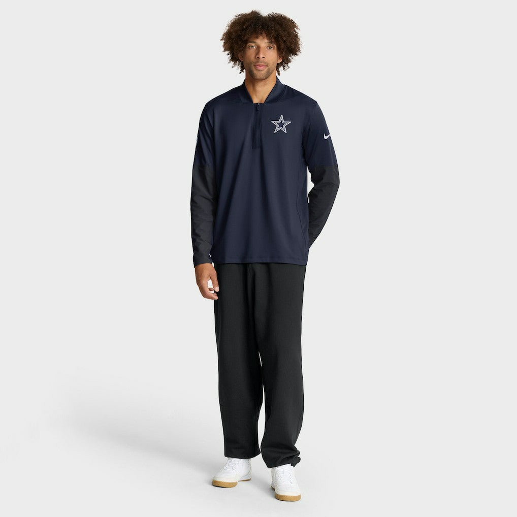 Dallas Cowboys Nike Sideline Dri-FIT Half-Zip Pullover