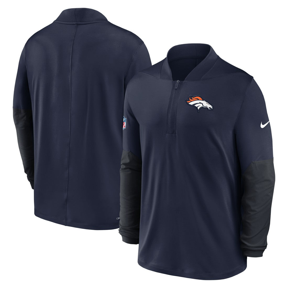 Denver Broncos Nike Sideline Dri-FIT Half-Zip Pullover
