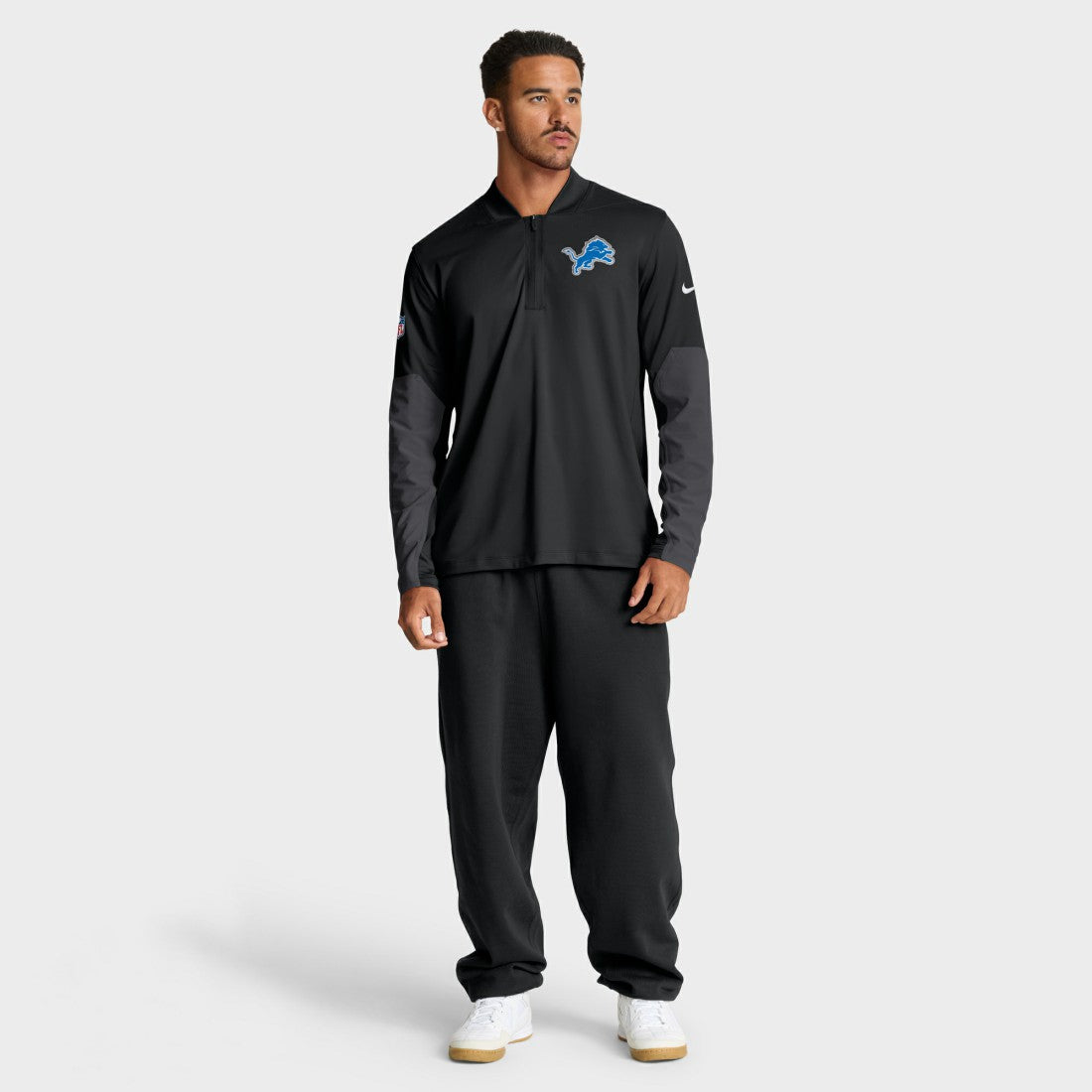 Detroit Lions Nike Sideline Dri-FIT Half-Zip Pullover
