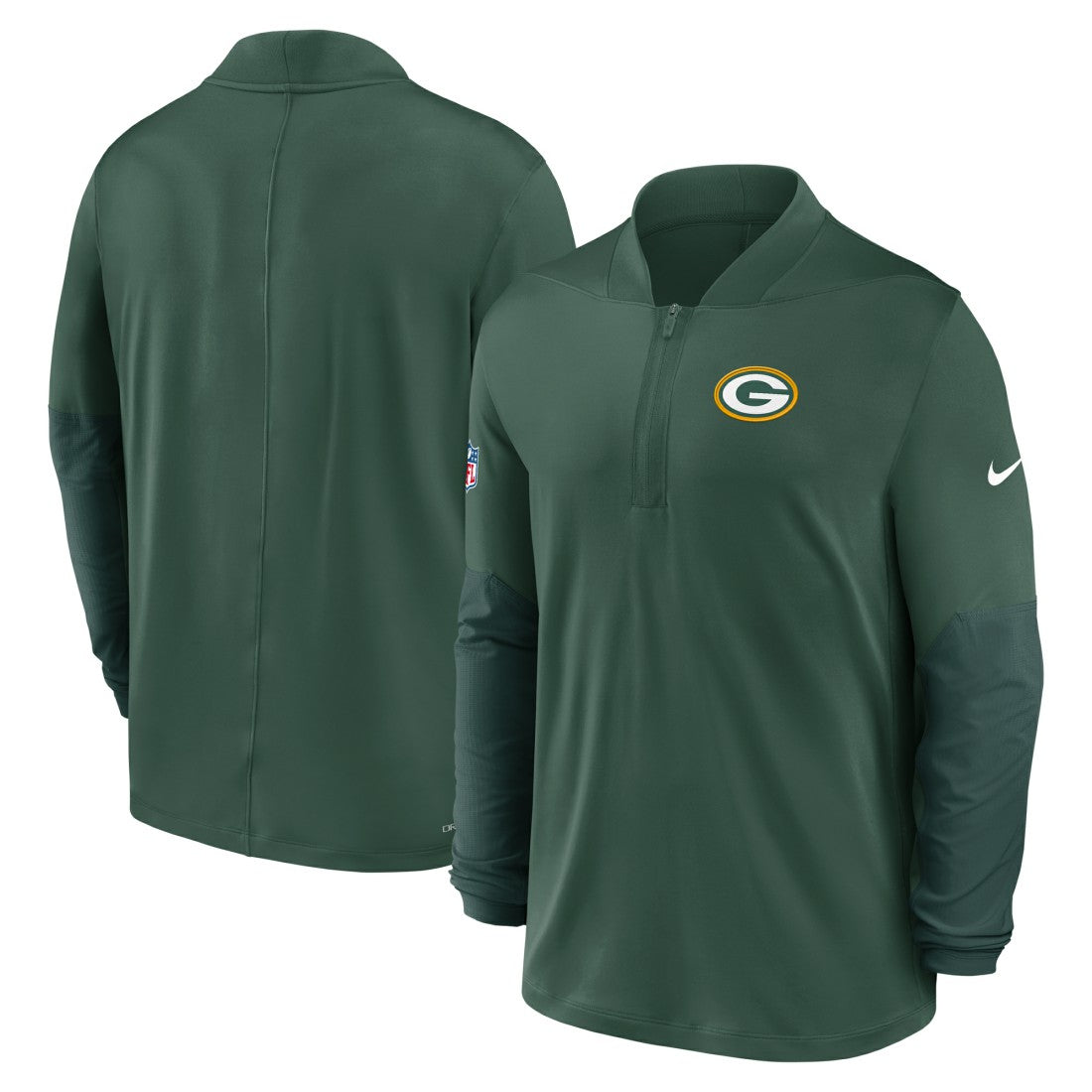 Green Bay Packers Nike Sideline Dri-FIT Half-Zip Pullover