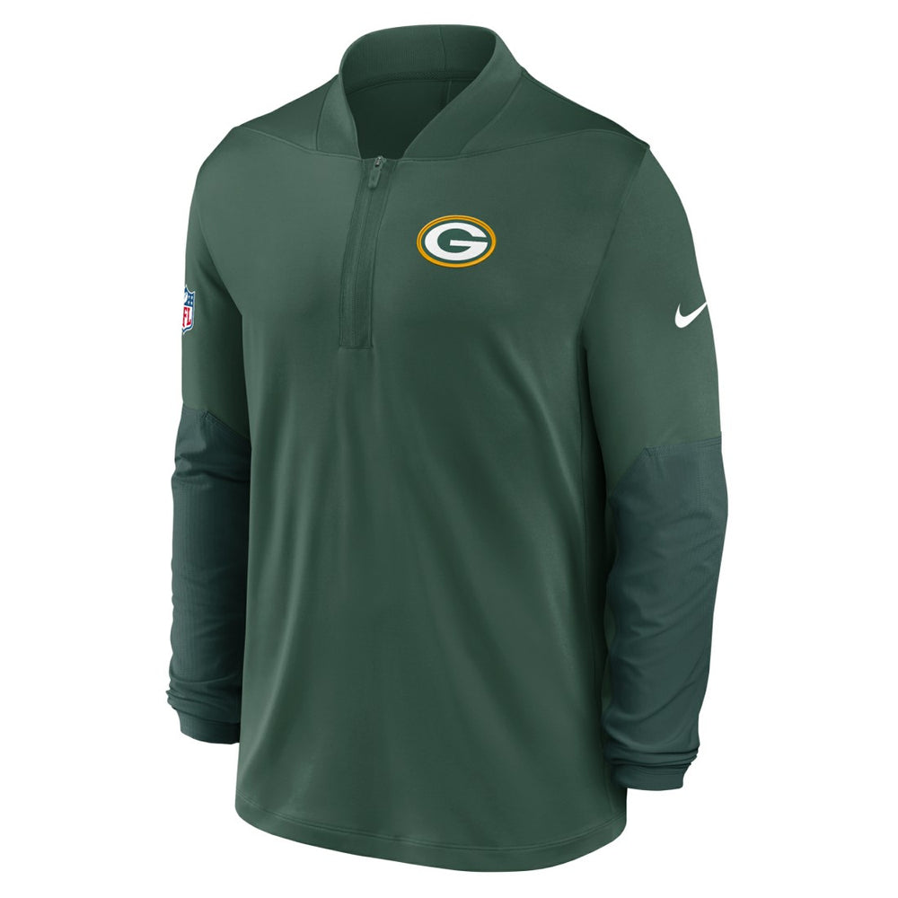 Green Bay Packers Nike Sideline Dri-FIT Half-Zip Pullover