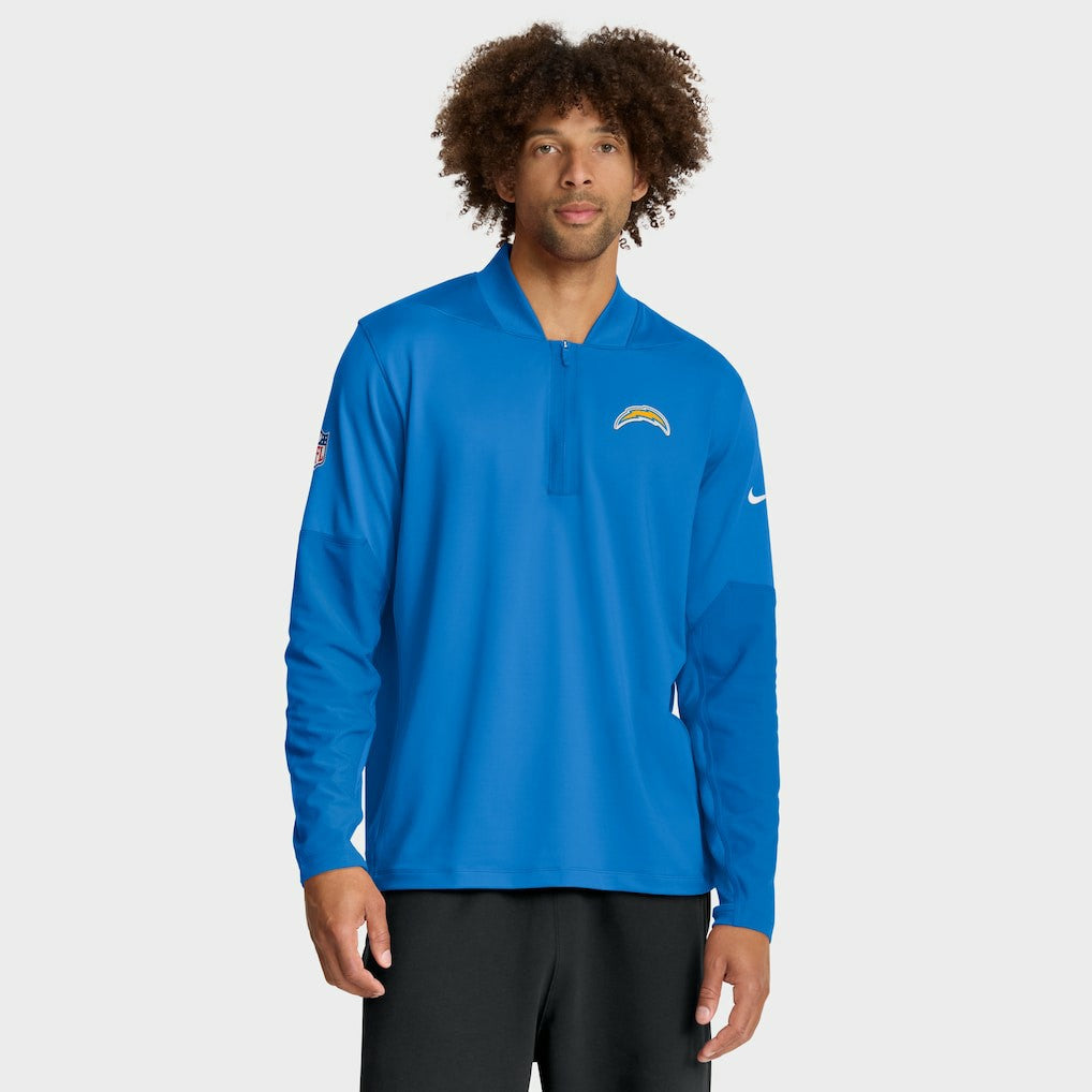 Los Angeles Chargers Nike Sideline Dri-FIT Half-Zip Pullover
