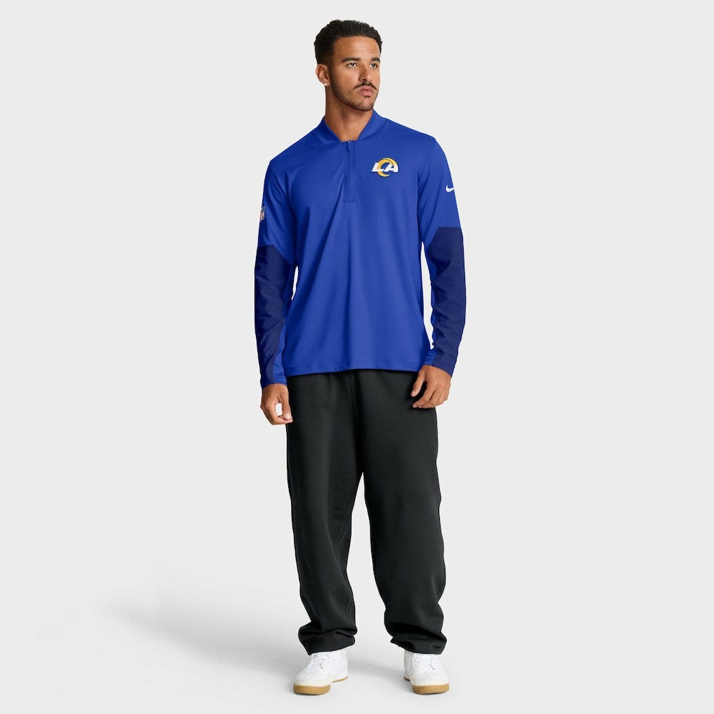 Los Angeles Rams Nike Sideline Dri-FIT Half-Zip Pullover