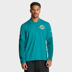 Miami Dolphins Nike Sideline Dri-FIT Half-Zip Pullover