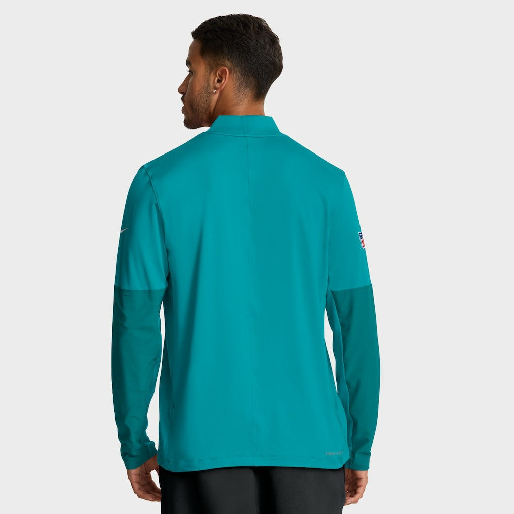 Miami Dolphins Nike Sideline Dri-FIT Half-Zip Pullover