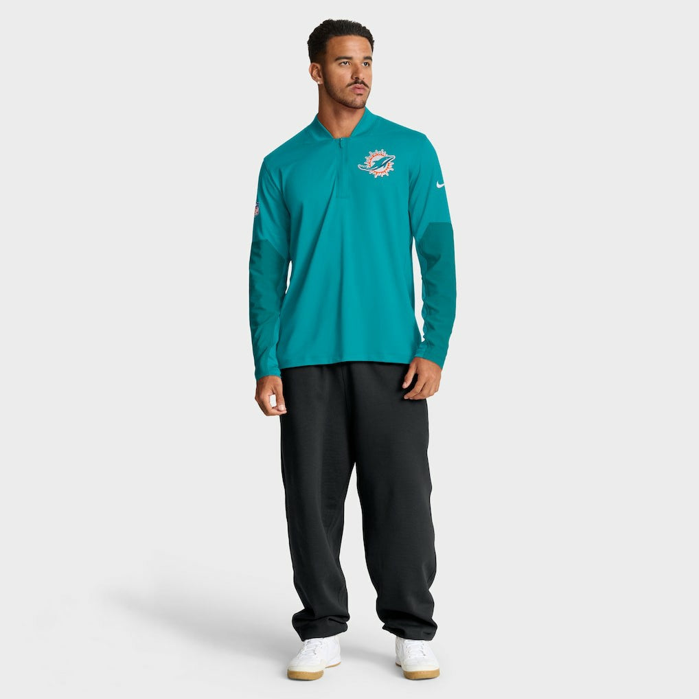 Miami Dolphins Nike Sideline Dri-FIT Half-Zip Pullover