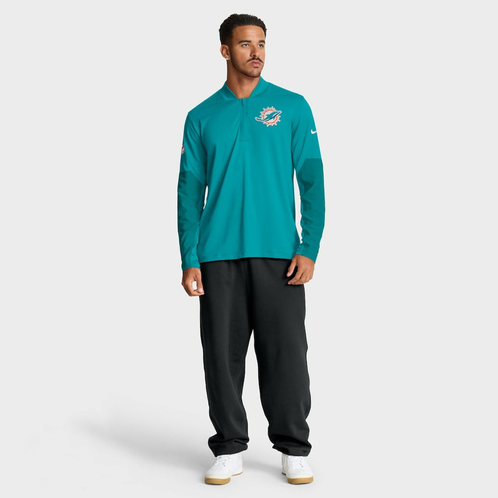 Miami Dolphins Nike Sideline Dri-FIT Half-Zip Pullover