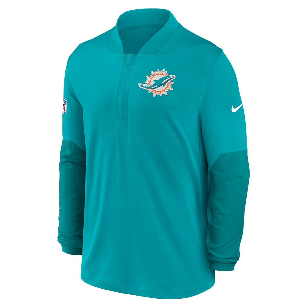 Miami Dolphins Nike Sideline Dri-FIT Half-Zip Pullover