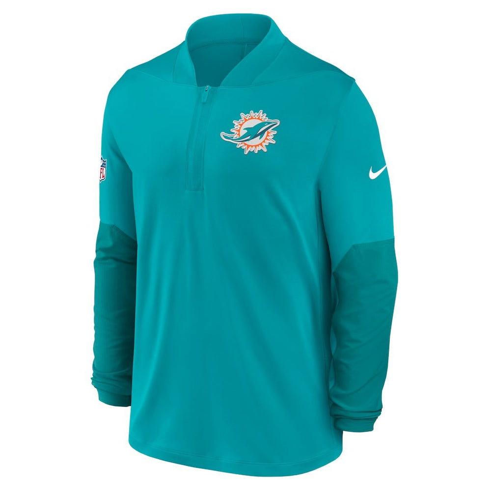 Miami Dolphins Nike Sideline Dri-FIT Half-Zip Pullover