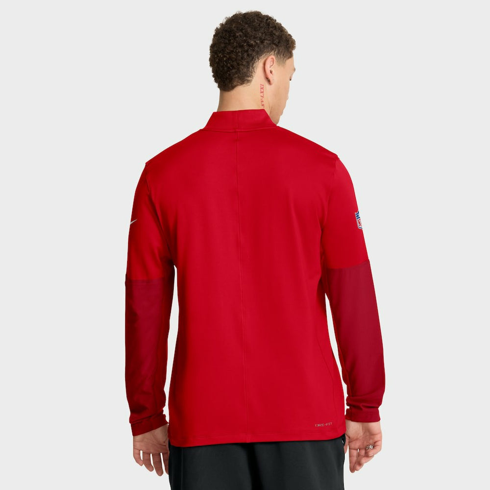 New England Patriots Nike Sideline Dri-FIT Half-Zip Pullover