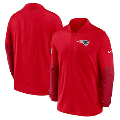 New England Patriots Nike Sideline Dri-FIT Half-Zip Pullover