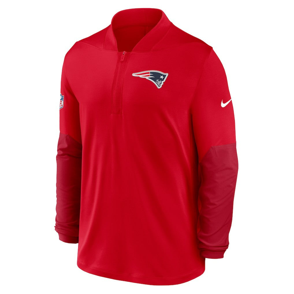 New England Patriots Nike Sideline Dri-FIT Half-Zip Pullover