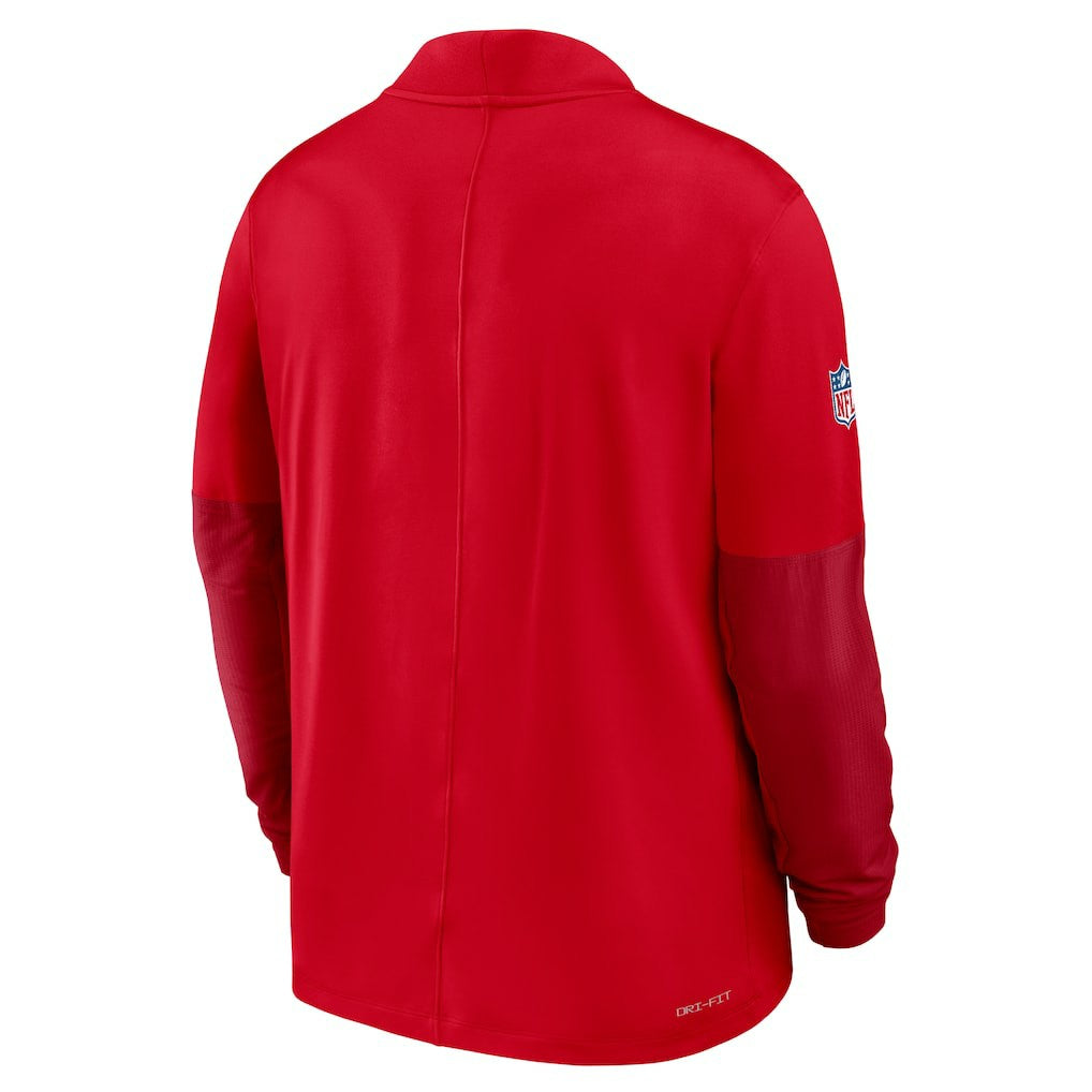 New England Patriots Nike Sideline Dri-FIT Half-Zip Pullover