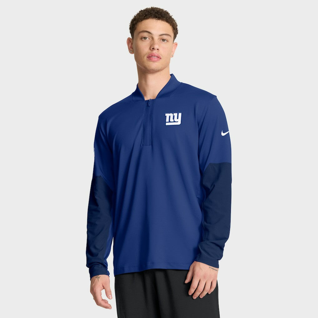 New York Giants Nike Sideline Dri-FIT Half-Zip Pullover