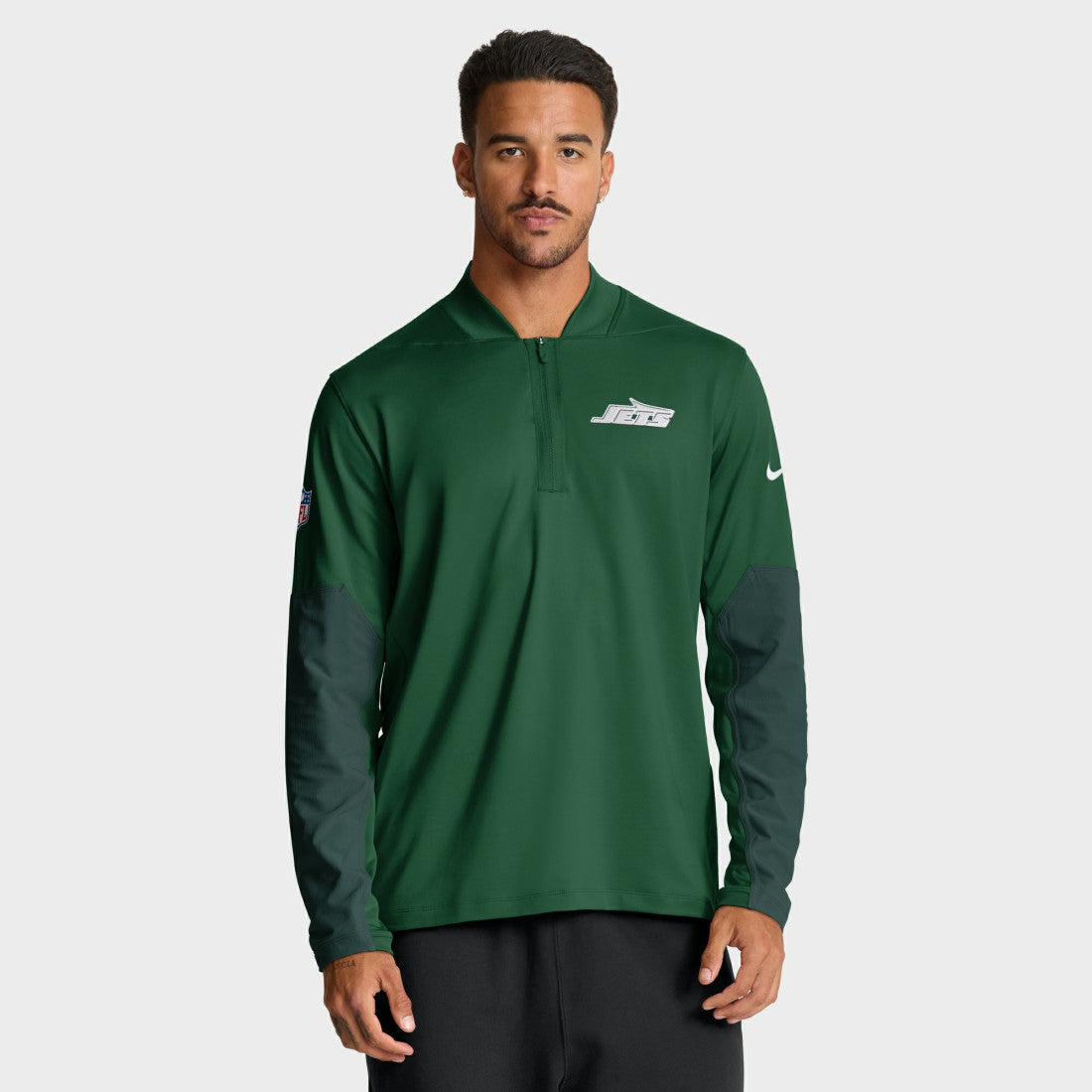 New York Jets Nike Sideline Dri-FIT Half-Zip Pullover